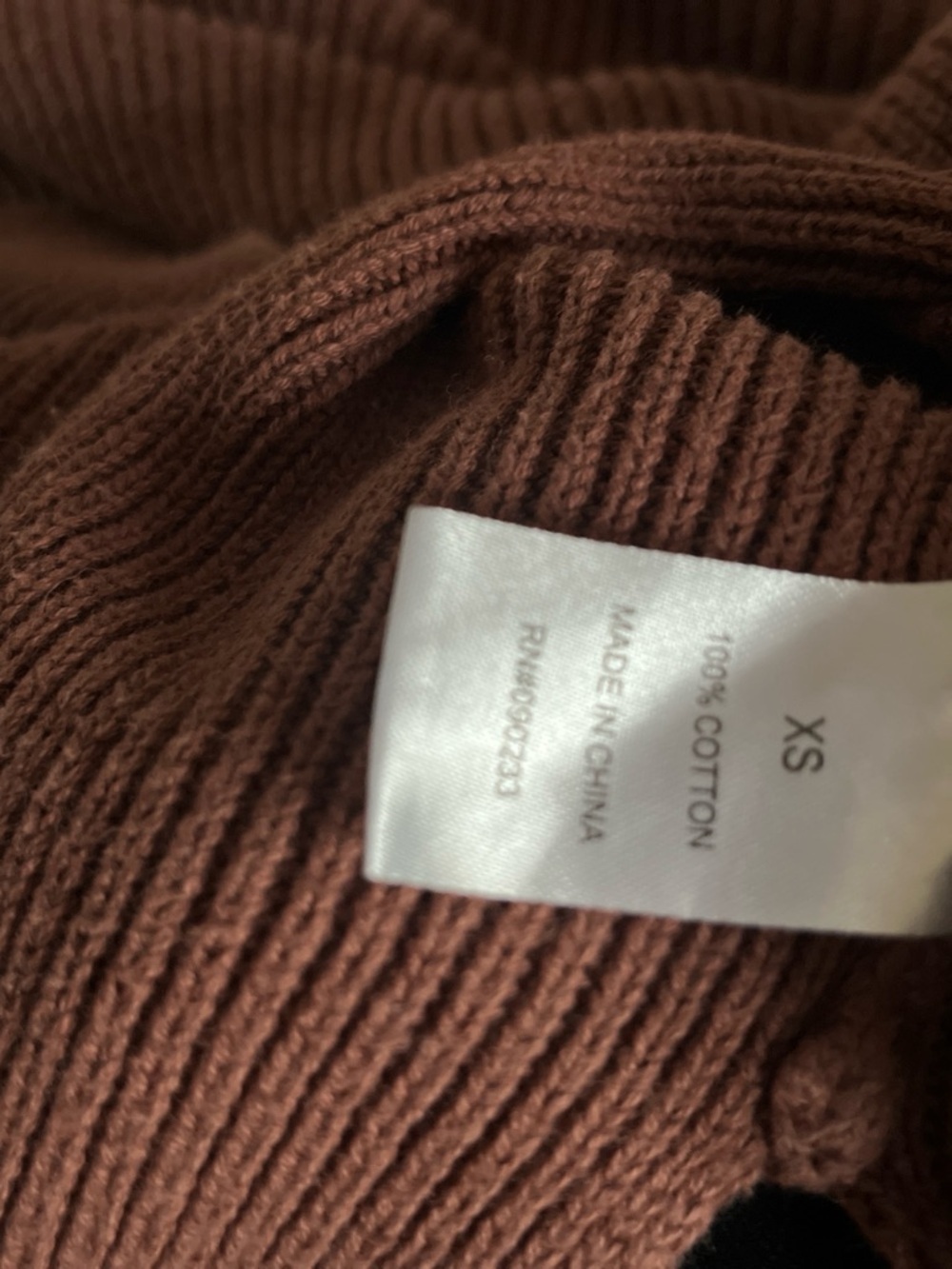 Kendall & Kylie Brown Ribbed Polo Crop Sweater - Picture 6 of 6